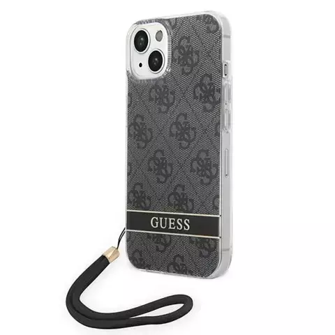 Etui Guess GUOHCP14MH4STK für Apple iPhone 14 Plus 6,7" Czarny/Black Hardcase 4G Print Strap