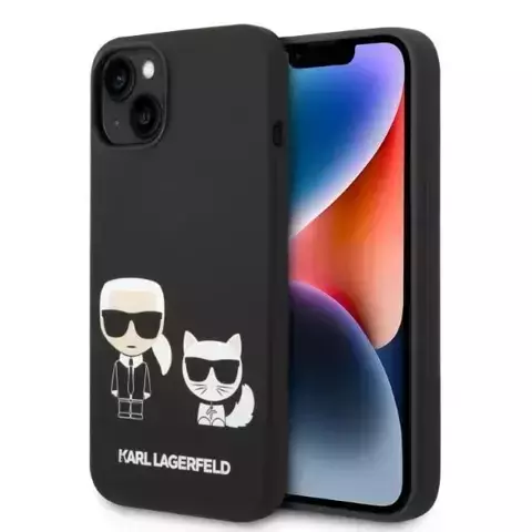 Etui Hardcase Karl Lagerfeld KLHMP14SSSKCK für iPhone 14 6,1" Liquid Silicone Karl