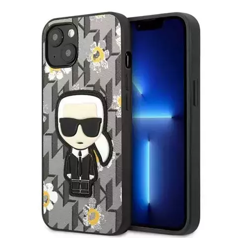 Etui Karl Lagerfeld KLHCP13MPMNFIK1 für iPhone 13 6,1" Flower Ikonik Karl