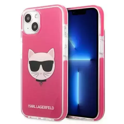 Etui Karl Lagerfeld KLHCP13MTPECPI für iPhone 13 6,1" Hardcase Choupette Head