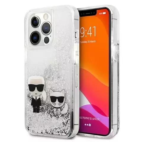 Etui Karl Lagerfeld KLHCP13XGKCS für iPhone 13 Pro Max 6,7" Hardcase Liquid Glitter Karl