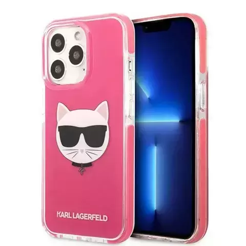 Etui Karl Lagerfeld KLHCP13XTPECPI für iPhone 13 Pro Max 6,7" Hardcase Choupette Head