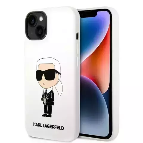 Etui Karl Lagerfeld KLHCP14MSNIKBCH für Apple iPhone 14 Plus 6,7" Hardcase Silikon Ikonik