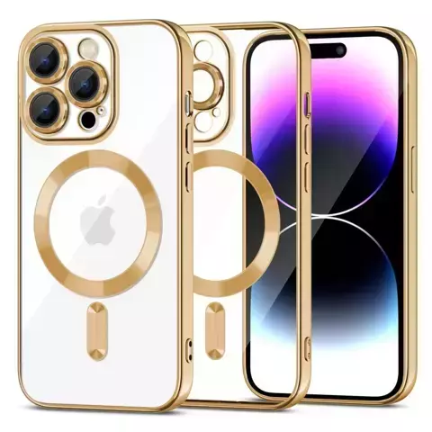 Etui MagShine MagSafe für Apple iPhone 15 Pro Max Gold