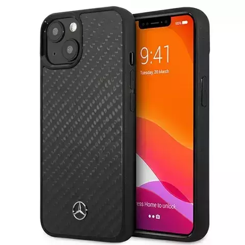 Etui Mercedes MEHCP13SRCABK für iPhone 13 mini 5,4" Carbon Hardcase Dynamic Line