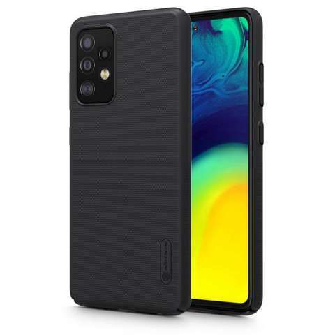 Etui Nillkiin Frosted Shield für Samsung Galaxy A52 / A52S Schwarz