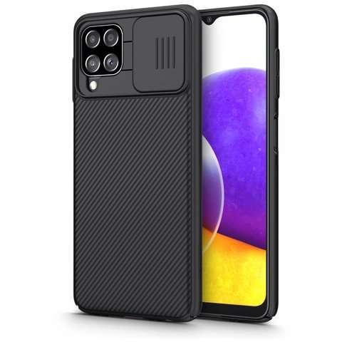 Etui Nillkin CamShield Hülle für Samsung Galaxy A22 / M22 4G/LTE Schwarz