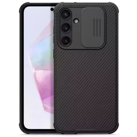 Etui Nillkin Camshield Pro für Samsung Galaxy A35 5G Schwarz