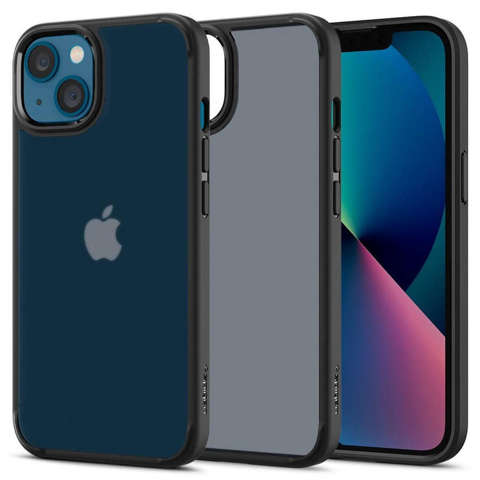 Etui Obudowa Hülle Spigen Ultra Hybrid für Apple iPhone 13 Matt Frost Black