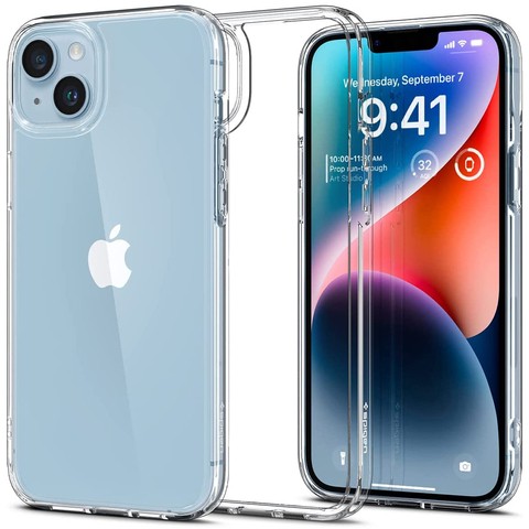 Etui Obudowa Hülle Spigen Ultra Hybrid für Apple iPhone 14 Crystal Clear