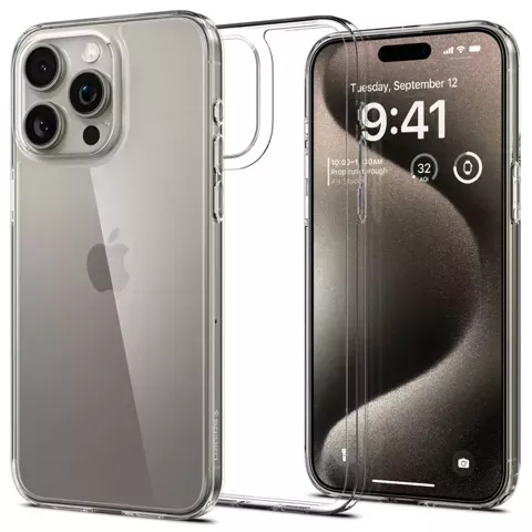 Etui Spigen Airskin Hybrid für Apple iPhone 15 Pro Max Crystal Clear