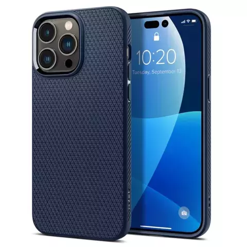 Etui Spigen Liquid Air für Apple iPhone 14 Pro Max Marineblau