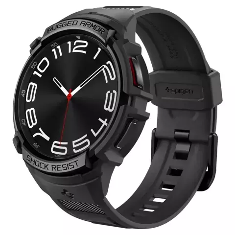 Etui Spigen Rugged Armor „Pro“ für Samsung Galaxy Watch 6 Classic (43 mm) Schwarz