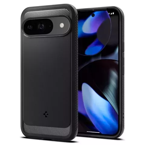 Etui Spigen Rugged Armor für Google Pixel 9/9 Pro Mattschwarz