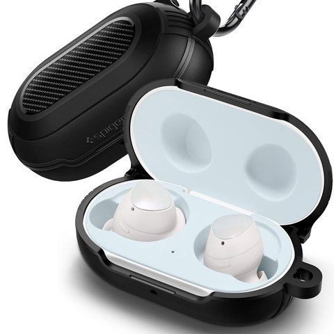 Etui Spigen Rugged Armor für Samsung Galaxy Buds/ Buds Plus Mattschwarz