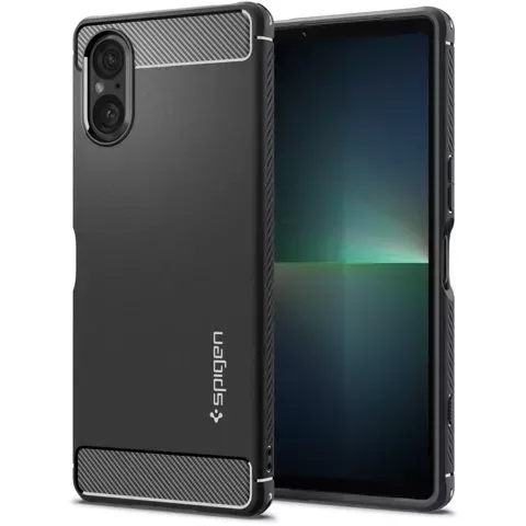 Etui Spigen Rugged Armor für Sony Xperia 5 V Mattschwarz