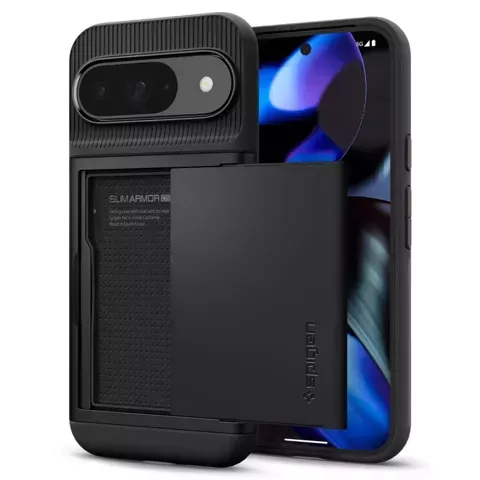 Etui Spigen Slim Armor CS für Google Pixel 9 / 9 Pro Schwarz