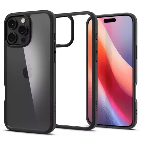 Etui Spigen Ultra Hybrid für Apple iPhone 16 Pro Mattschwarz