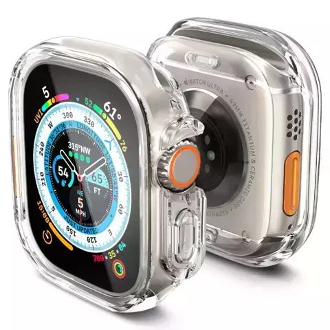 Etui für Spigen Ultra Hybrid für Apple Watch Ultra (49 mm) Crystal Clear