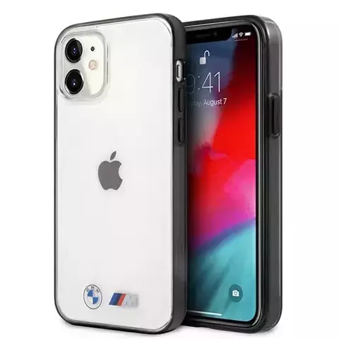 Etui na phone BMW BMHCP12SMBTOK für Apple iPhone 12 Mini 5,4" transparentes Hardcase Sandblast