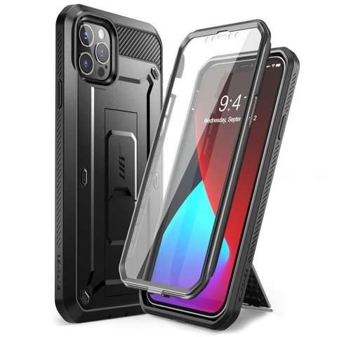 Etui pancerne Supcase Unicorn Beetle Pro für Apple iPhone 12/ Pro 6.1 Schwarz