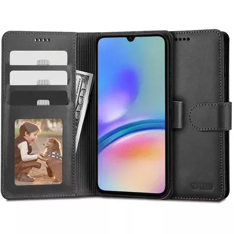 Etui portfel Wallet für Samsung Galaxy A05s Schwarz