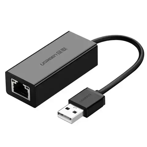 Externe Netzwerkkarte UGREEN RJ45 - USB 2.0 100 Mbps Ethernet schwarz (CR110 20254)