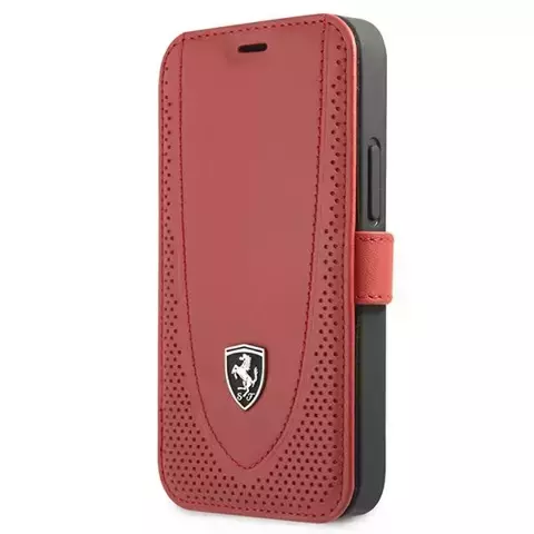 Ferrari iPhone 12 mini 5.4" Handyhülle rot/rotes Buch Off Track Perforated