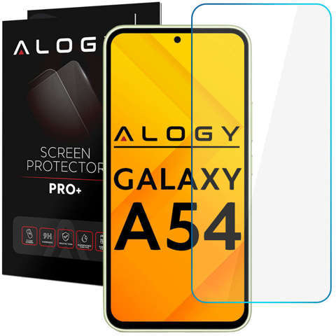 Flacher 9H Alogy Screen Protector PRO Displayschutz aus gehärtetem Glas für Samsung Galaxy A54 5G