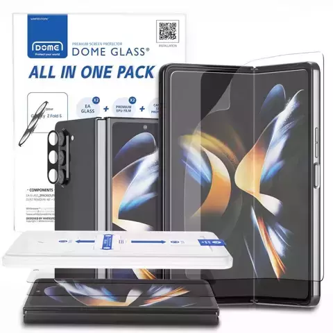 Folia ochronna Whitestone All-in-one 2-Set für Samsung Galaxy Z Fold 5 Clear