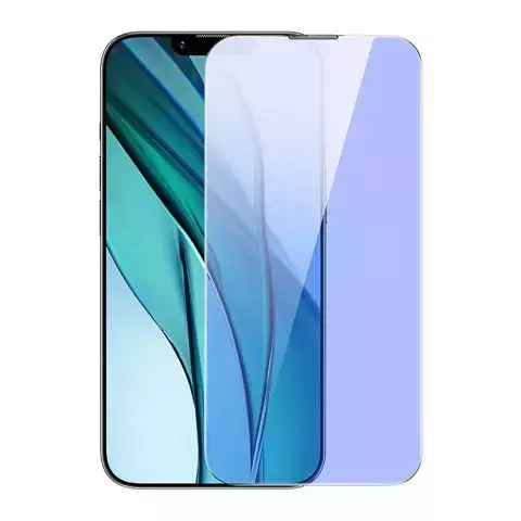 Gehärtetes Glas mit Blaulichtfilter Baseus 0,4 mm für iPhone 14 Plus/13 Pro Max