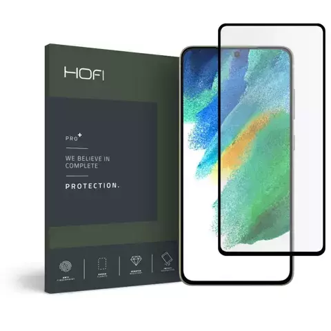 Gehärtetes glas hofi glass pro galaxy s21 fe schwarz