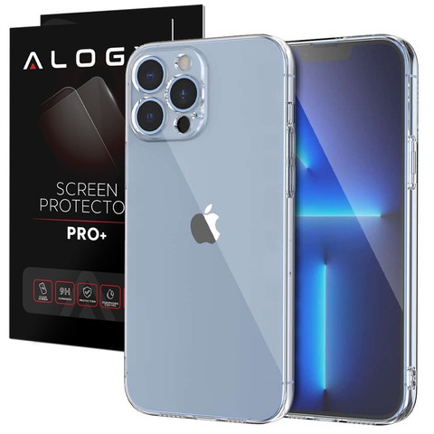 Gepanzerte Hülle Alogy Hybrid Case mit Kameraabdeckung für Apple iPhone 12 Pro Clear Glass