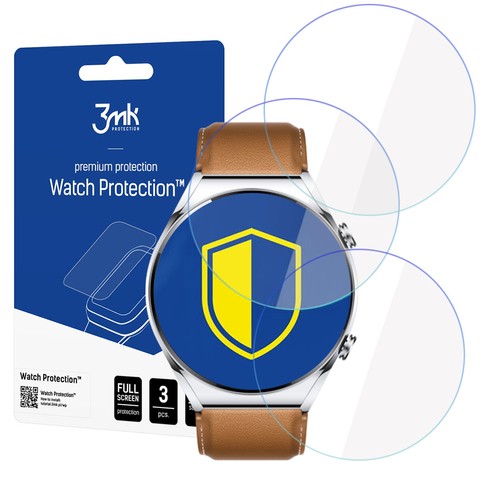 Glas-Hybrid-Bildschirmschutzfolie x3 3mk Uhrenschutz für Xiaomi Watch S1