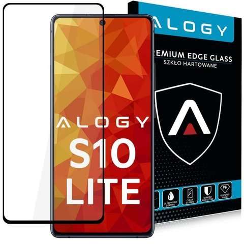 Glass Alogy Full Glue Hülle freundlich für Samsung Galaxy S10 Lite schwarz