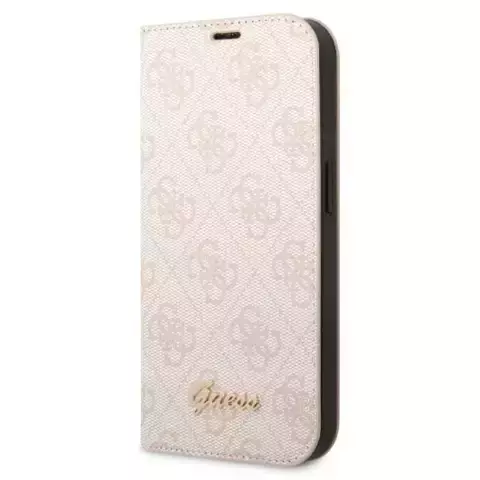 Guess GUBKP14SHG4SHP Hülle für Apple iPhone 14 6.1" Pink/Pink Book 4G Vintage Gold Logo