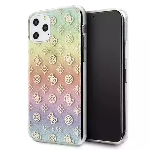 Guess GUHCN58PEOML iPhone 11 Pro mehrfarbige Hartschale Iridescent 4G Peony