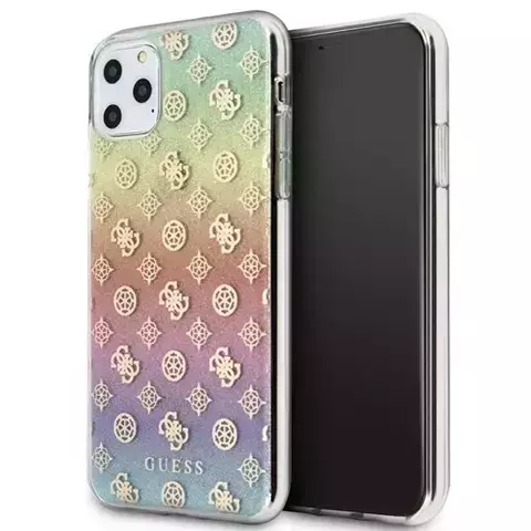 Guess GUHCN65PEOML iPhone 11 Pro Max Mehrfarbige Hartschale Iridescent 4G Peony