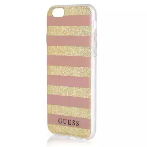 Guess GUHCP6STGPI iPhone 6/6S rosa Hardcase Ethnic Chic Stripes 3D