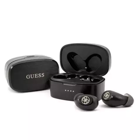 Guess GUTWSJL4GBK TWS Bluetooth-Kopfhörer-Dockingstation Schwarz / Schwarz 4G