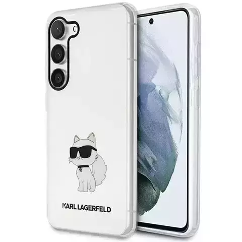 Handyschutzhülle Karl Lagerfeld KLHCS23MHNCHTCT für Samsung Galaxy S23 Plus S916 transparente Hardcase Ikonik Choupette