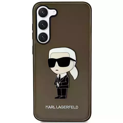 Handyschutzhülle Karl Lagerfeld KLHCS23MHNIKTCK für Samsung Galaxy S23 Plus S916 schwarz/schwarz Hardcase Ikonik Karl Lagerfeld