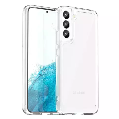 Handyschutzhülle Outer Space Case für Samsung Galaxy S23 Plus Hülle mit flexiblem Rahmen transparent