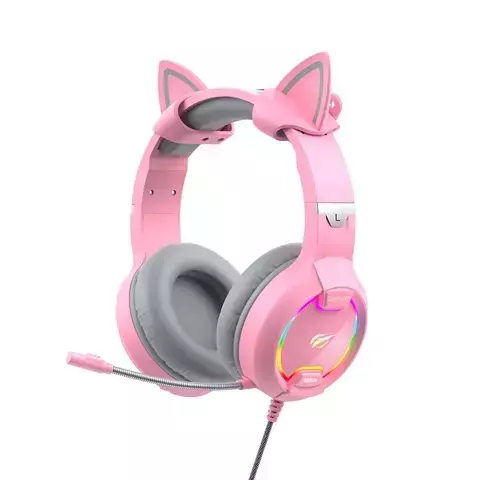 Havit GAMENOTE H2233d RGB Gaming-Headset (Rosa)