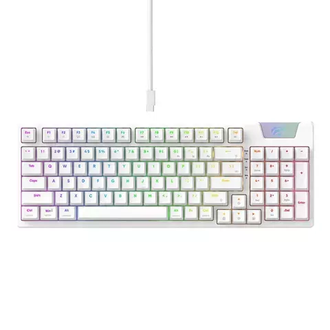 Havit KB885L RGB-Gaming-Tastatur (weiß)