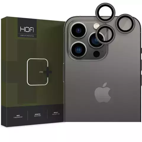 Hofi Camring Pro Kameraabdeckung für Apple iPhone 15 Pro / 15 Pro Max Schwarz