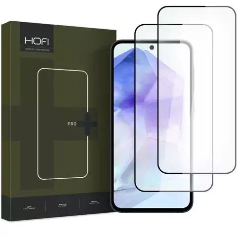 Hofi Glass Pro 2er-Pack gehärtetes Glas für Samsung Galaxy A35 / A55 5G Schwarz