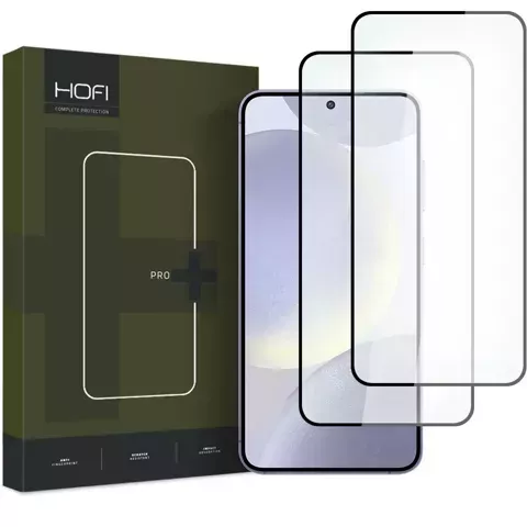 Hofi Glass Pro 2er-Pack gehärtetes Glas für Samsung Galaxy S24 Schwarz