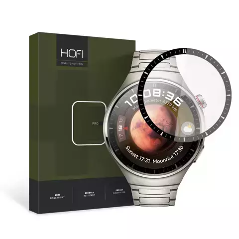 Hofi Glass Pro Panzerglas für Huawei Watch 4 Pro (48 mm) schwarz