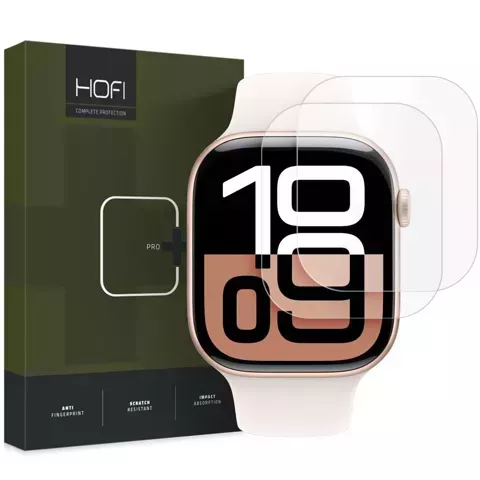 Hofi Hydroflex Pro Hydrożelowa Folia 2-Pack für Apple Watch 10 (42 mm) Clear